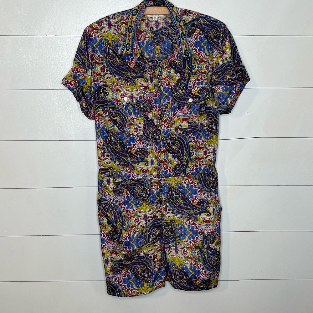 EARTHBOUND FLORAL ROMPERS SZ M
